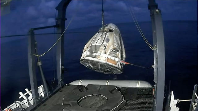 Inspiration4 crew returns to Earth after historic flight - CBS News