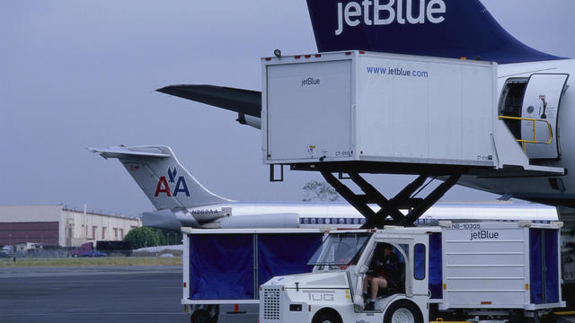 Loading Supplies on Jetliner 