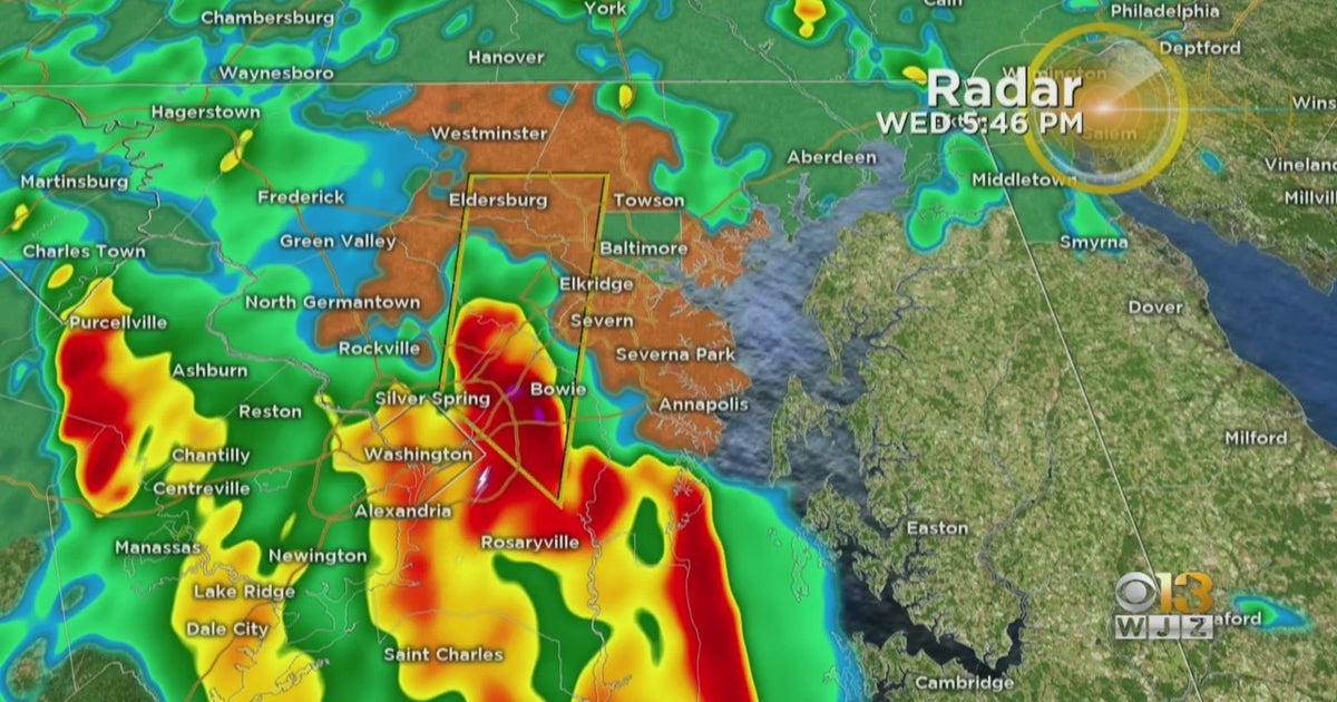 Maryland Weather Severe Thunderstorm Warning Issued For Parts Of