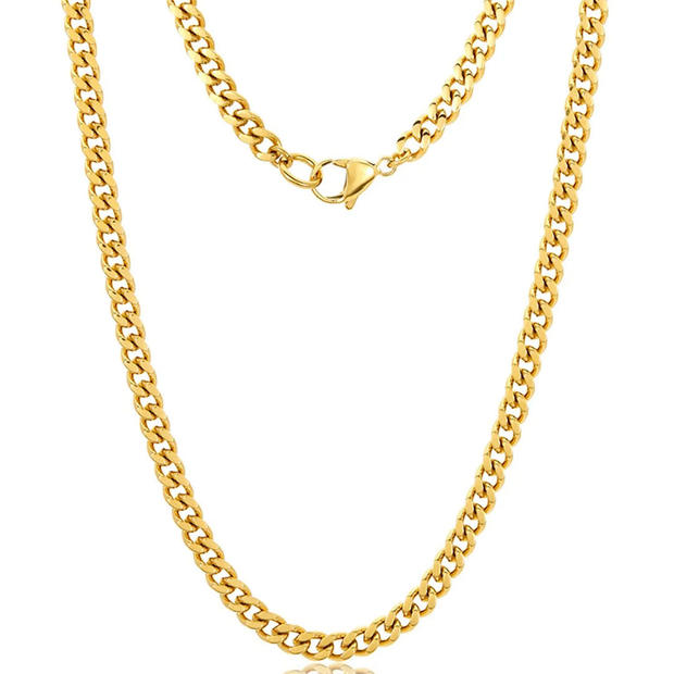 gold vermeil Cuban Link chain 