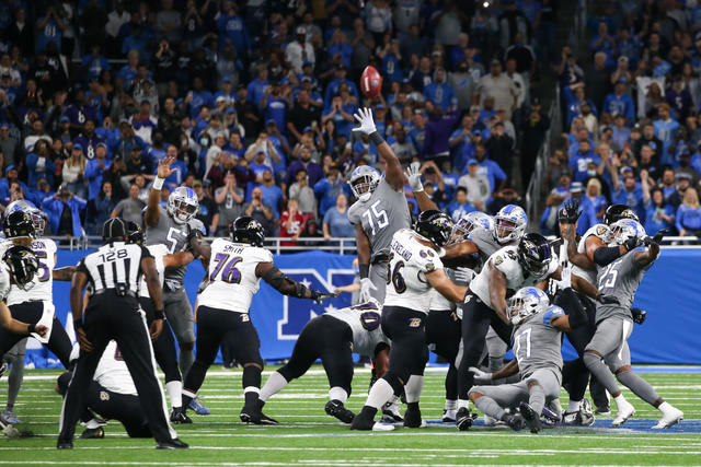 Tucker's NFL record 66-yard crossbar game-winner knocks off Lions