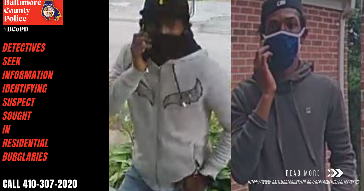 Baltimore County Police Seeking Public's Assistance In Identifying ...