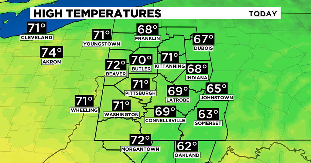 Pittsburgh Weather: Wednesday Starts Cool, Temperatures Climb Into The ...