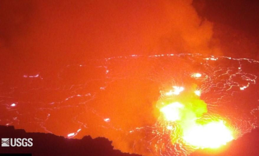 Hawaii's Kilauea volcano erupts, creating lava fountains and thick