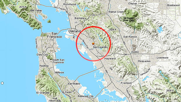 Magnitude 3.2 Earthquake Near San Leandro (Map) 