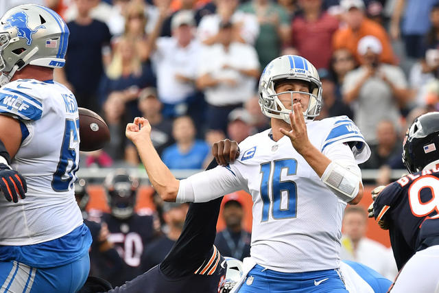 Trouble in the red zone hurts Lions in 24-14 loss to Bears