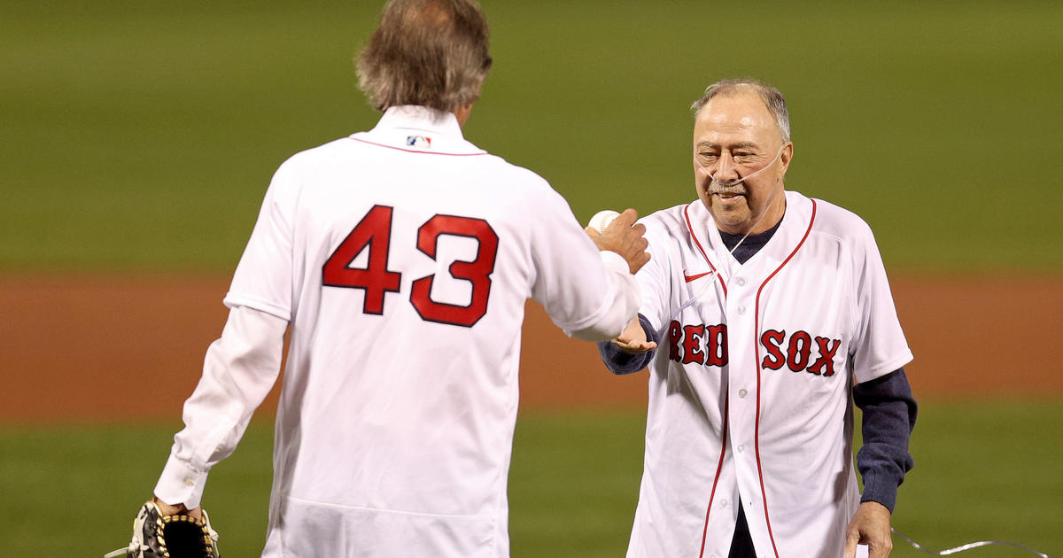 Jerry Remy Throws Ceremonial First Pitch Before Red Sox-Yankees