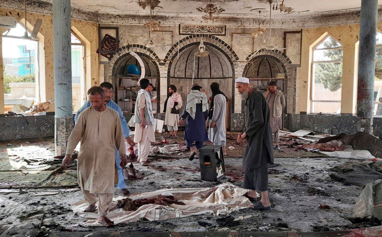 Afghanistan Explosion Leaves At Least 100 Dead And Wounded Taliban Official Says Cbs News