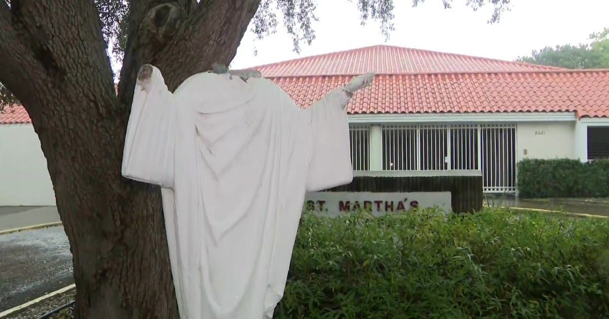 Religious Statues Vandalized At St. Martha's Catholic Church In Miami