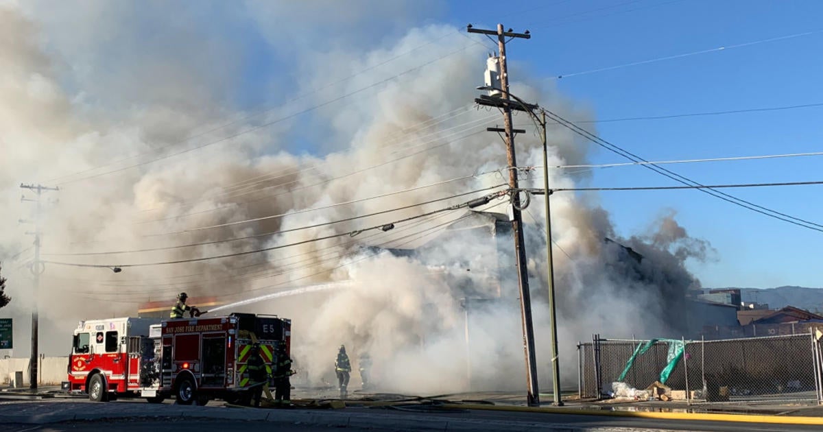 San Jose Fire Crews Contain Fire at Vacant Home; 1 Injured - CBS San ...