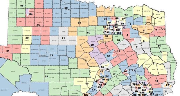 proposed Texas State House districts 