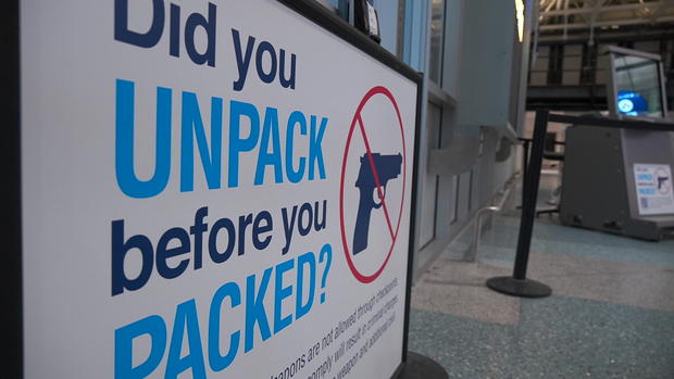 TSA Gun Sign At MSP Airport 