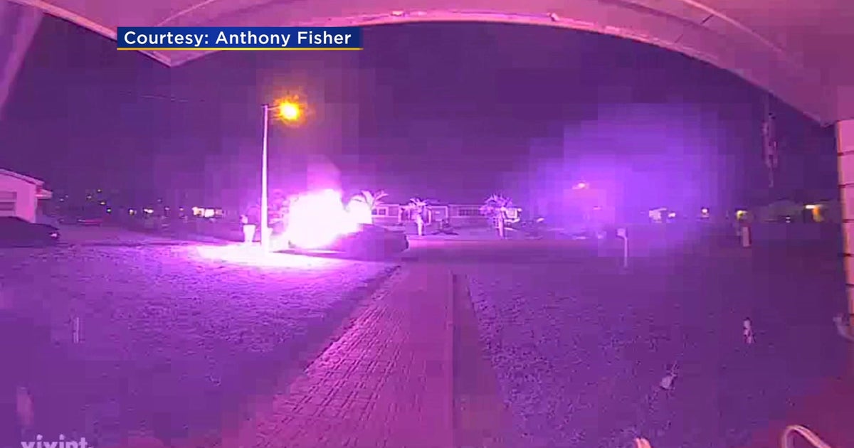 'We Heard A Loud Boom' Surveillance Video Shows Mystery Man Lighting