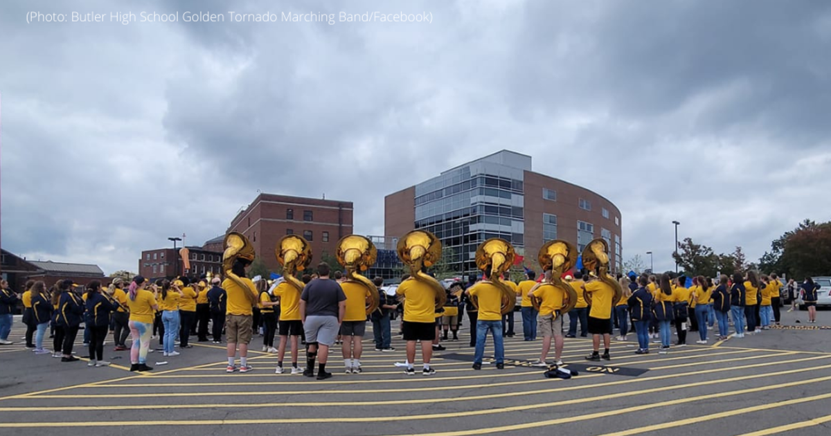 WATCH Butler Marching Band Performs Outside Hospital To Show Support
