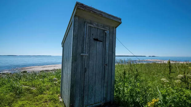 maine island outhouse 