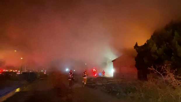 3-Alarm Blaze Rips Through Abandoned Covina School 