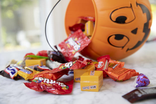 halloween Candy In, Costumes Out As Halloween Celebrated From The Couch 