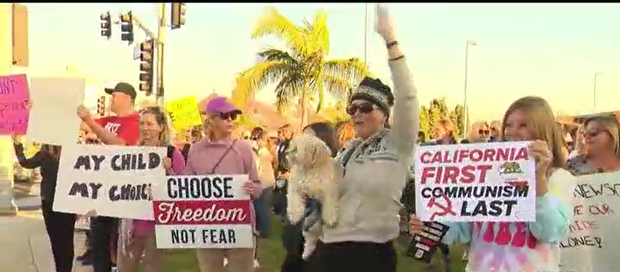 Vax Protest in OC 