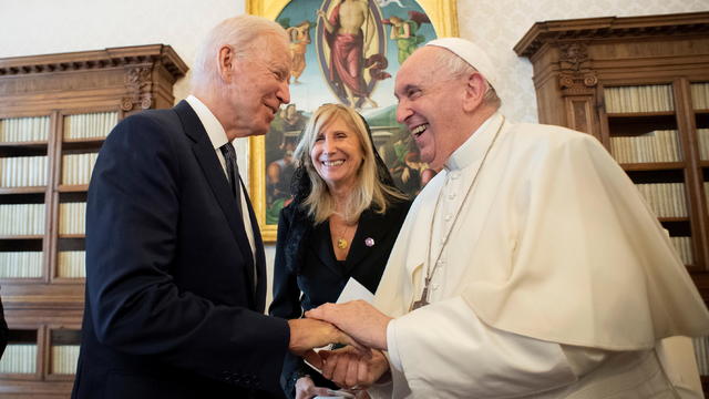 Pope Francis meets U.S. President Joe Biden at the Vatican 