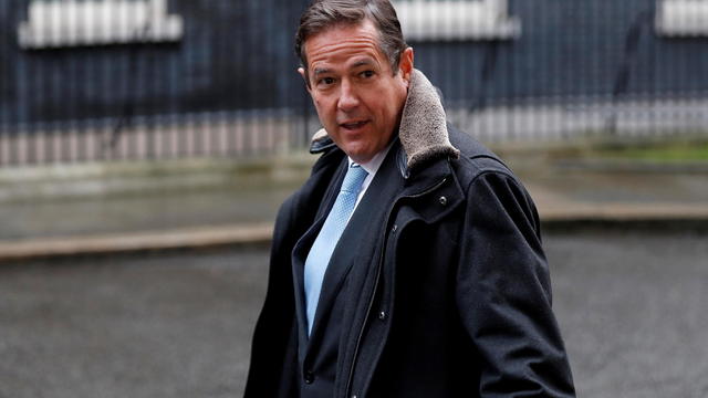 FILE PHOTO: Barclays' CEO Jes Staley arrives at 10 Downing Street in London 