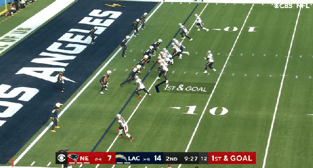 Mac Jones incomplete to Kendrick Bourne 