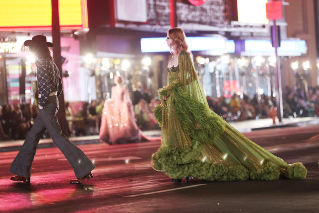 Tyler, the Creator at the Gucci Love Parade Runway Show, Gucci Shuts Down  Hollywood Blvd. With Macaulay Culkin on the Runway, Lizzo in the Front Row