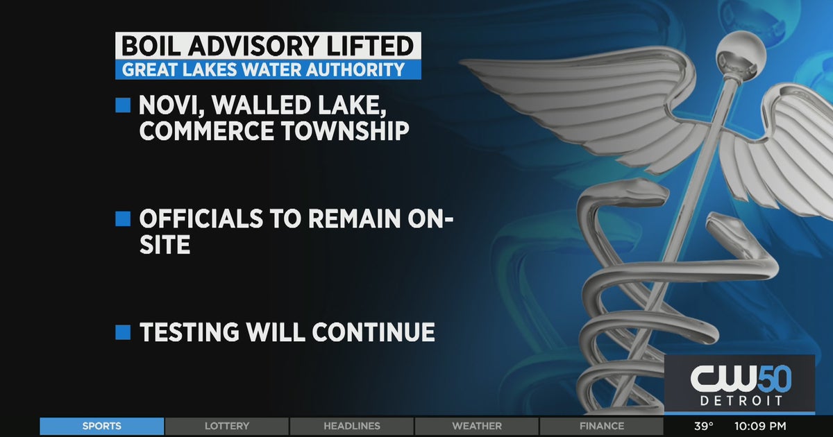 Boil Water Advisories Lifted In Novi, Walled Lake, Commerce Township