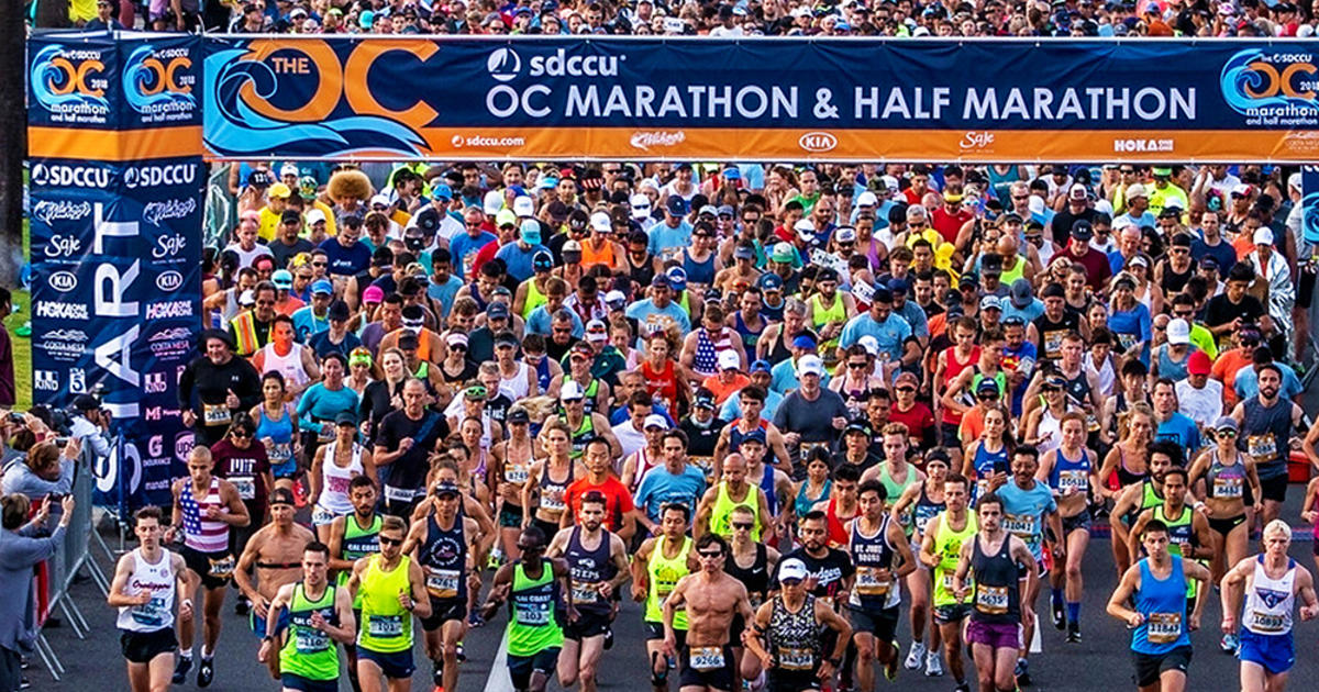 OC Marathon Runners Take Over Newport Beach, Costa Mesa Sunday CBS