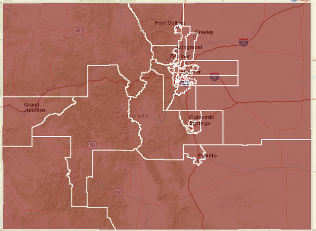 House District Map Colorado Legislators In The United States Congress