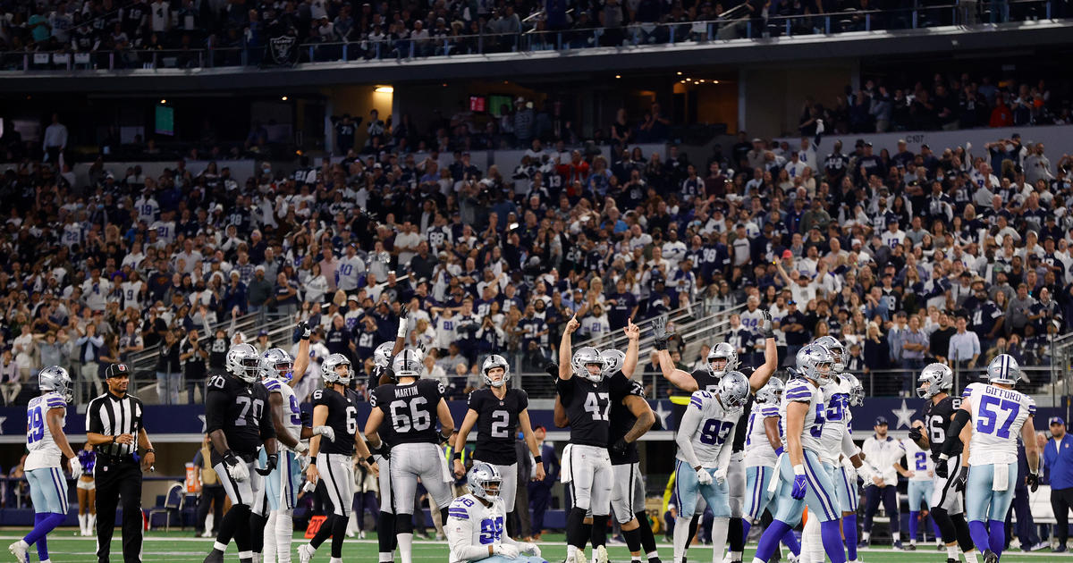 Raiders beat Cowboys 36-33 in OT on field goal after penalty