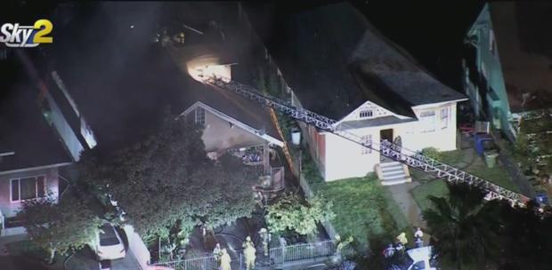 A Dozen People Displaced After Fire Burns South LA Apartment Building 