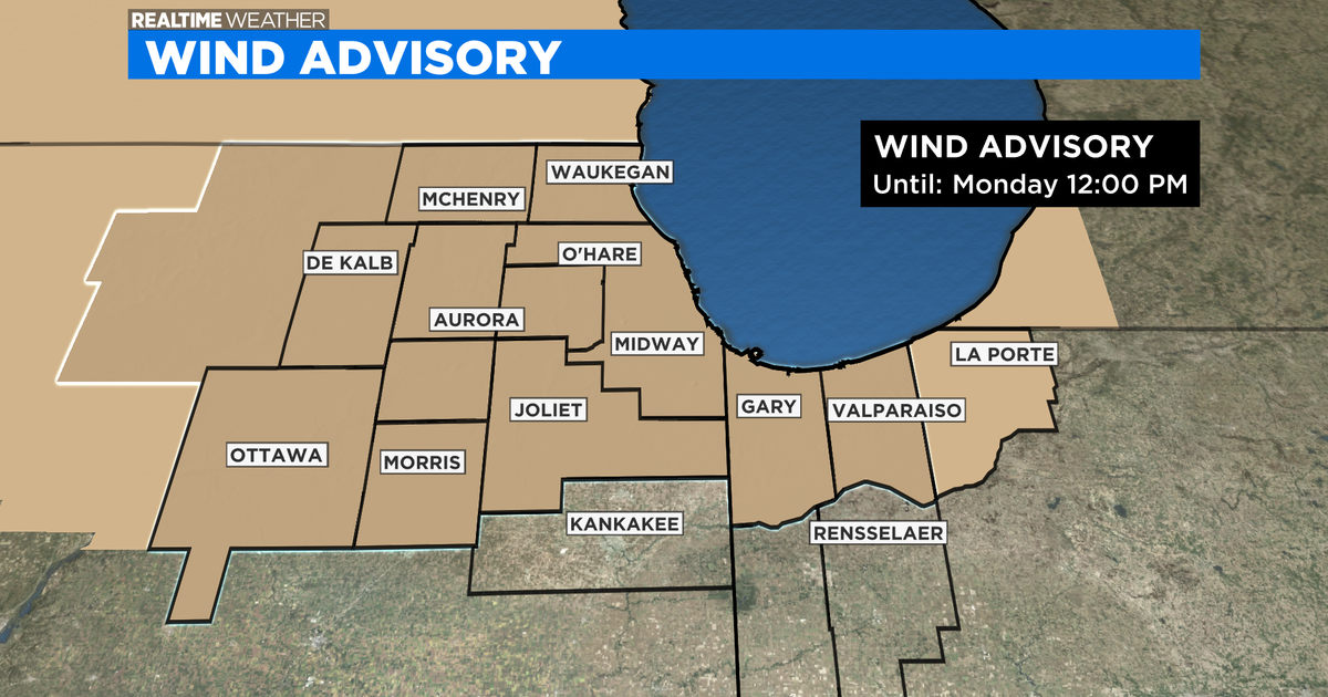 Chicago Weather: Monday Brings Wind, Blast Of Cold Air - CBS Chicago