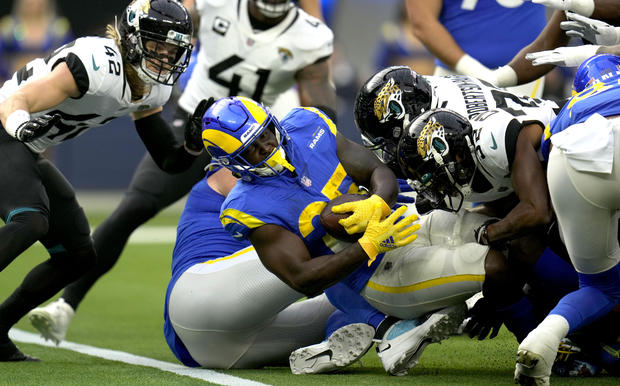 Los Angeles Rams defeated the Jacksonville Jaguars 37-7 during a NFL football game at SoFi Stadium in Inglewood. 