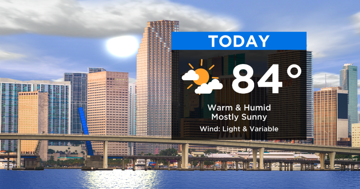 Miami Weather Unseasonably Warm Weather Continues This Week CBS Miami