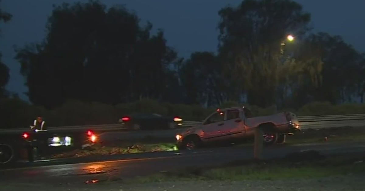 No Injuries After Rollover Crash On Highway 99 Near Galt - CBS Sacramento