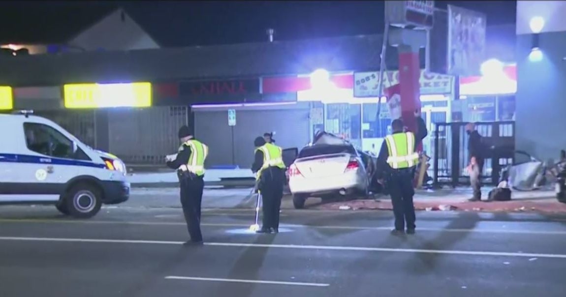 Passenger Killed, 2 Hurt In Violent Van Nuys Wreck - CBS Los Angeles
