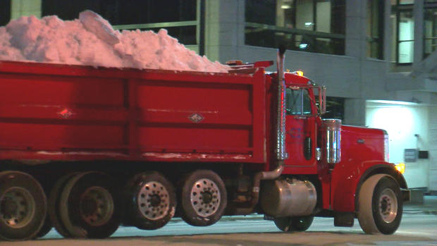 Truck Hauls Away Snow Good Question Snow Removal 