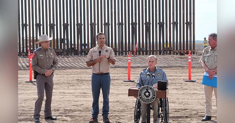 Gov. Abbott, Commissioner Bush Say Construction Of Border Wall On State ...