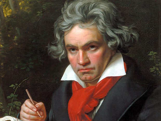 Portrait Ludwig van Beethoven when composing the Missa Solemnis', 1820. 