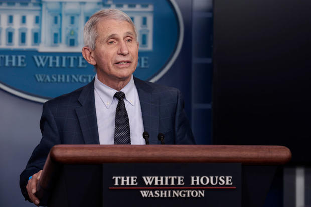 Dr. Anthony Fauci speaks at the White House 