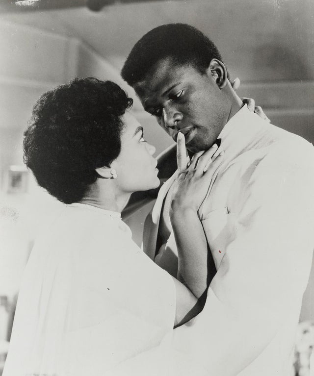 Eartha Kitt and Sidney Poitier in The Mark of the Hawk 
