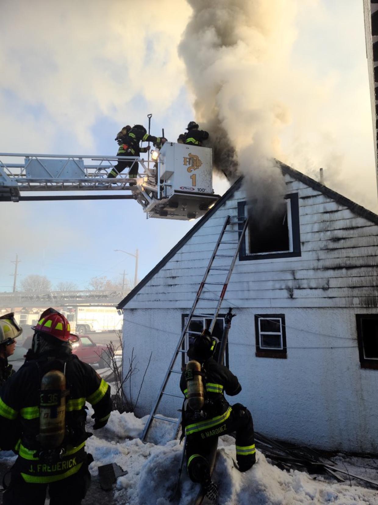 Denver Firefighters Face Flashover At House Fire CBS Colorado