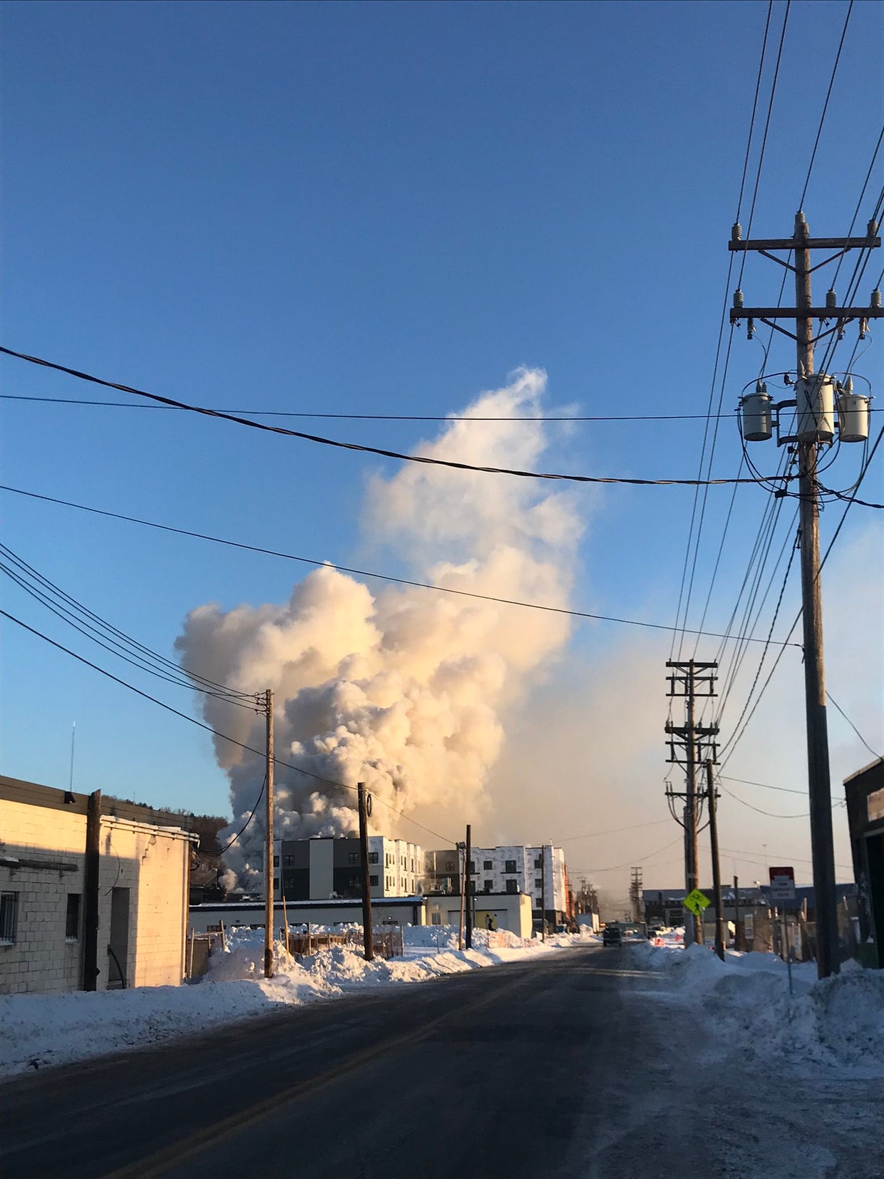 Crews Knock Down Large Fire At Duluth Building Amid 35 Degree Wind