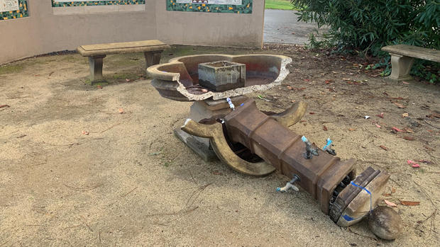 Santa Rosa Holocaust memorial fountain vandalized 