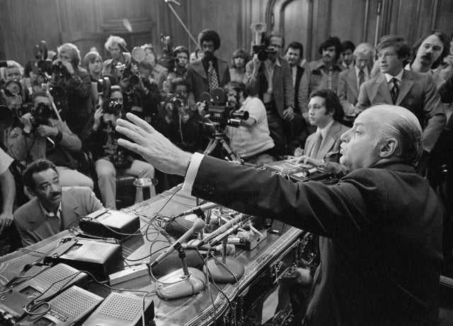 Mayor Alioto At A Oress Conference 