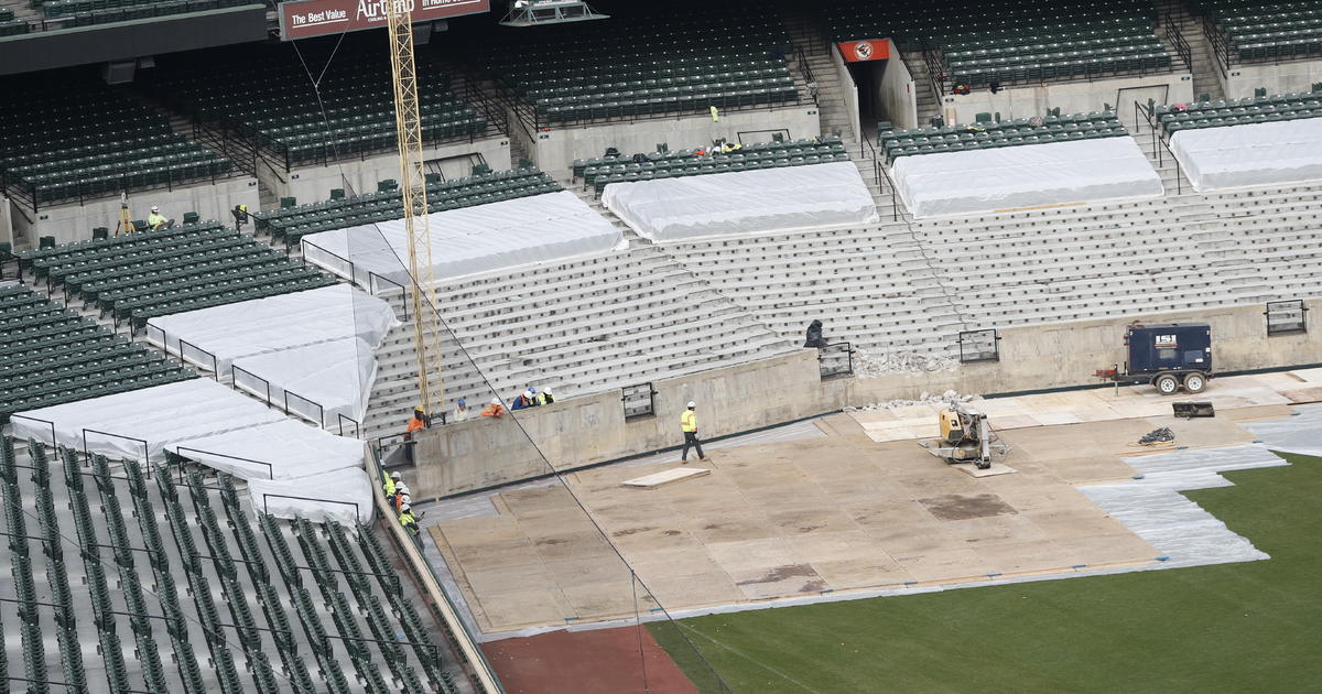 Transformation Of Left-Field Wall Underway At Oriole Park - CBS