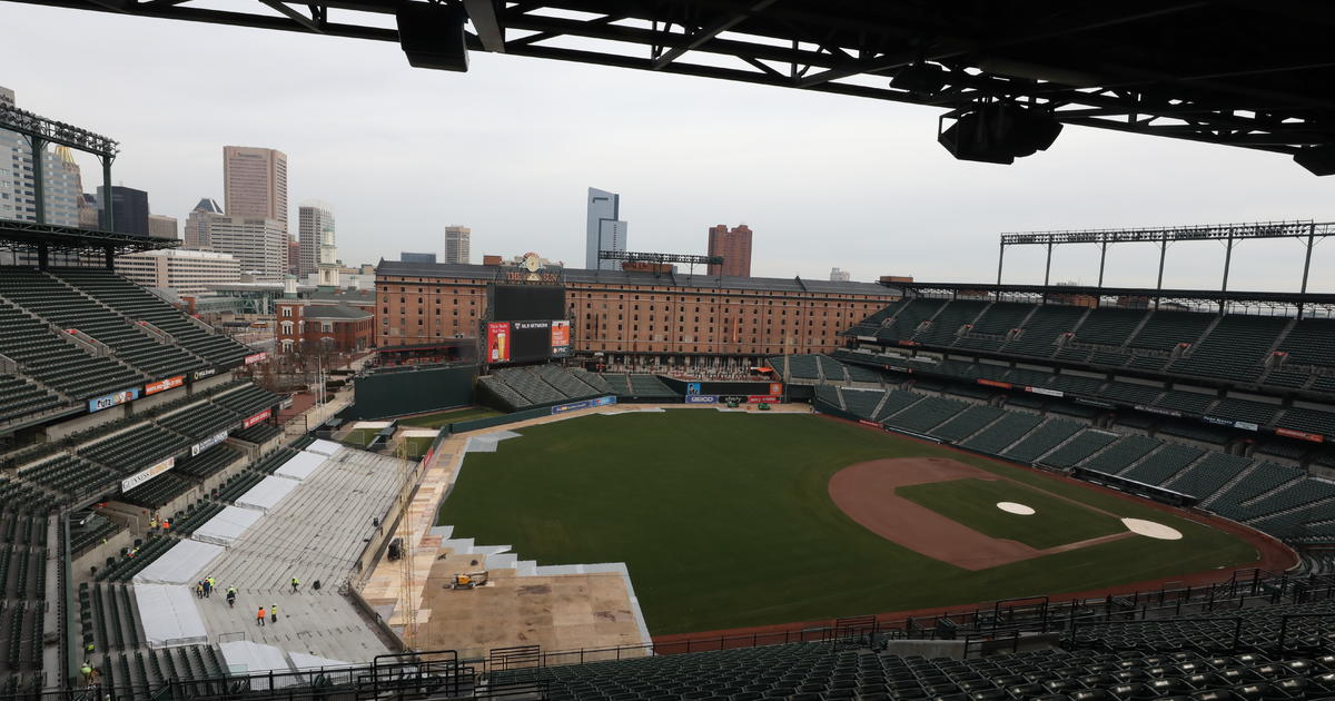 Transformation Of Left-Field Wall Underway At Oriole Park - CBS