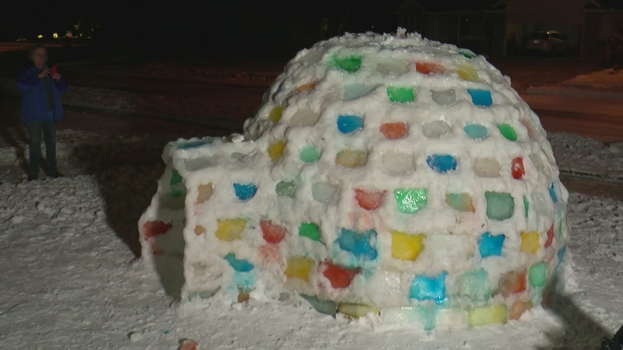 Owatonna Igloo Family Builds Giant, Colorful Shelter In Front Yard
