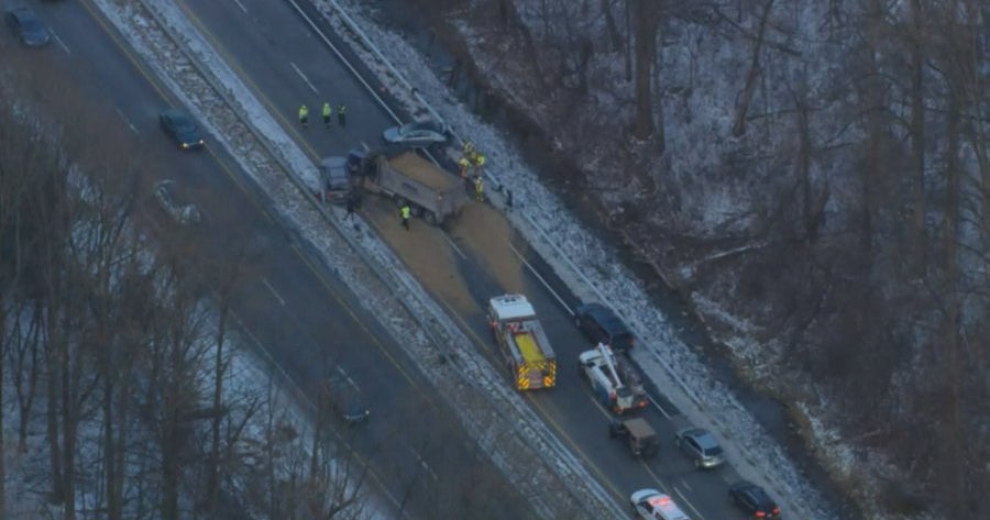 Dump Truck, 3 Other Vehicles Involved In Chester County Crash On Route