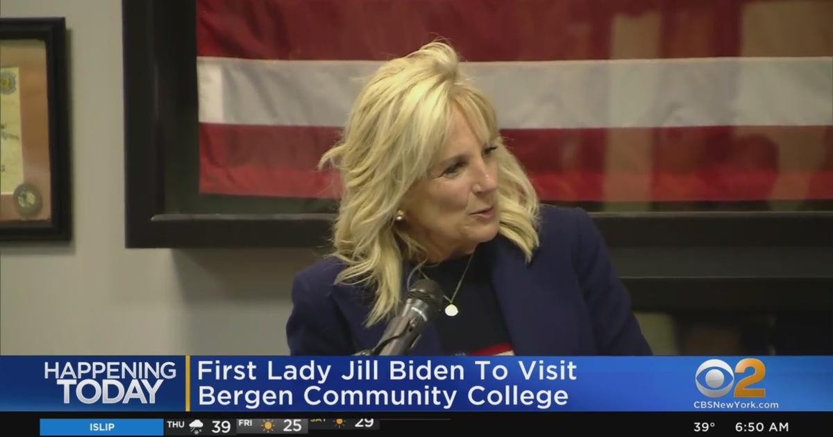 First Lady Jill Biden To Visit Bergen Community College - CBS New York